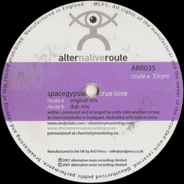 【中古】英12” Spacegypsie True Love ARR035 Alternative Route Re /00250