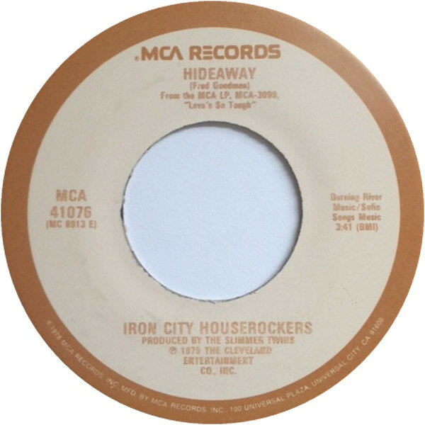 Artist Name: B - 【中古】7” Iron City Houserockers Hideaway MCA41076 MCA Records /00080