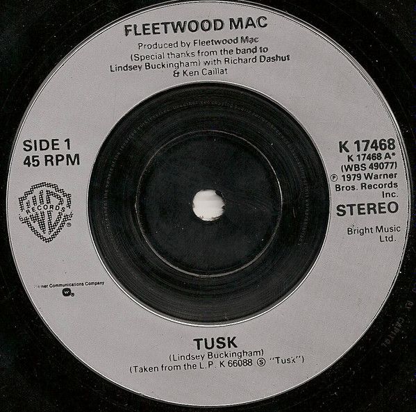 【中古】英7” Fleetwood Mac Tusk K17468 Warner Bros. Records /00080