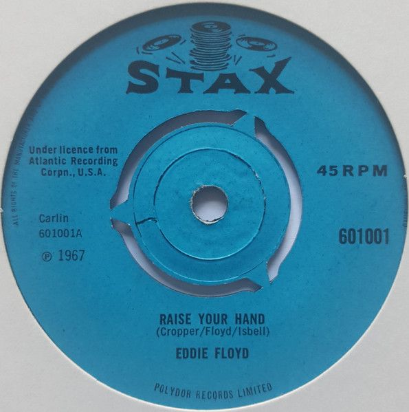 【中古】英7” Eddie Floyd Raise Your Hand / Ive Just Been Feeling So Bad 601001 Stax /00080