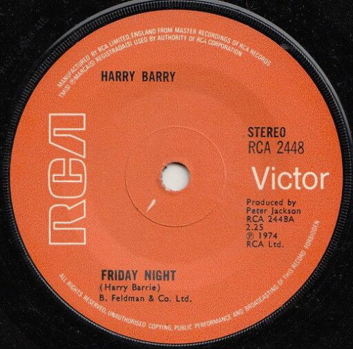 【中古】英7” Harry Barry Friday Night RCA2448 RCA Victor /00080 【中古】英7” Harry Barry Friday Night RCA2448 RCA Victor /00080