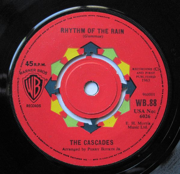 【中古】英7” Cascades Rhythm Of The Rain WB88 Warner Bros. Records /00080