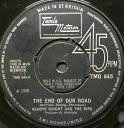 【中古】英7” Gladys Knight & The Pips The End Of Our Road TMG645 Tamla Motown /00080