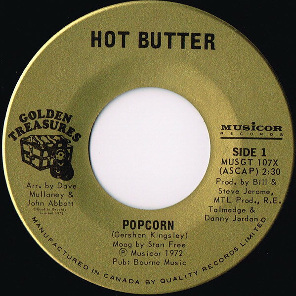 ・アーティスト Hot Butter ・タイトル Popcorn ・レーベル・型番 Musicor Records MUSGT107X ・フォーマット 7インチレコード ・コンディション(盤) 良い (VG+) ・コンディション(ジャケット) プレインカバー（元ジャケット／カバー無し） ・コンディション(帯) オビなし ・特記事項 【盤に薄い跡】【盤汚れ】 サンプル画像です。実際の商品の画像ではありません 商品写真はバーコード/カタログ番号に対応したサンプル画像ですので、お送りする商品の画像ではありません。帯やライナーなどの付属品は、特記事項に記載されている場合のみ含まれます。プロモやカラーレコードなどの仕様についても、該当する場合のみ特記事項に記載しています。 【ご購入前に必ずご確認ください】 ・本店サイト(www.recordcity.jp)とは価格、送料が違います ・本店サイト、その他支店のオーダーとは同梱発送できません ・注文確定後に別の注文を頂いた場合、注文同士の同梱は致しかねます。 ・別倉庫から発送しているため、店頭受け渡しは対応しておりません ・一部商品は他の通販サイトでも販売しているため、ご注文のタイミングによっては商品のご用意ができない場合がございます。 ・土日祝日はお休みです 金曜・祝前日9時以降のご連絡またはご入金は、返答または発送が週明け・祝日明けに順次対応となります。 ・ご購入後のキャンセル不可 ご購入後のキャンセルはいかなる理由においてもお受けできません。ご了承の上、ご購入くださいませ。 ・日本郵便(ゆうパック/ゆうメール)によるお届けになります。 ・中古品であることをご理解ください 当ストアでは中古商品を主に販売しております。中古品であることをご理解の上ご購入ください。また、一部商品はRecordCityオンラインストアで試聴可能です。 ・返品について お客様のご都合による返品は一切承っておりません。 表記の内容と実際の商品に相違がある場合、また針飛び等で返品・返金をご希望される場合は、商品の到着後1週間以内にご連絡ください。商品の返送をこちらで確認後、キャンセル・返金を行います。 コンディションVG以下の商品は返品できません。プレイに影響のない表面のこすれ傷、プレス起因のノイズ盤は返品の対象外です。 【コンディション表記】 ・ほぼ新品(M-)(Like New) 完全な新品。未使用。当店ではほぼ使用しません ・非常に良い(EX)(Excellent) 中古盤として美品な状態。わずかな経年を感じるものの傷みを感じさせない、当店基準で最高の状態 ・良い(VG+)(Very Good Plus) 丁寧に扱われた中古品で、軽い使用感がみられる。 ・可(VG)(Acceptable) 使い込まれた中古品で、「良い」よりもさらに使用感がみられる。 ・悪い(VG-)(Bad) 状態が悪いアイテム。使用の保障はなく、再生不可、針飛び、目立つノイズがあるかもしれない。状態によるクレーム不可。返品不可。 ・非常に悪い(G)(Very Bad) 「悪い」よりさらに状態が悪いアイテム。使用の保障はなく、再生不可、針飛び、目立つノイズがあるかもしれない。状態によるクレーム不可。返品不可。 ・ジャンク(Fair)(Junk/Fair) 割れている、反っている、水ダメージがある、カビ、ジャケットが分離している、ひどい書き込み、ひどい擦れなど最低の状態。使用の保障はなく、再生不可、針飛び、目立つノイズがあるかもしれない。状態によるクレーム不可。返品不可。 ・ジャンク(Poor)(Junk/Poor) 割れている、反っている、水ダメージがある、カビ、ジャケットが分離している、ひどい書き込み、ひどい擦れなど最低の状態。使用の保障はなく、再生不可、針飛び、目立つノイズがあるかもしれない。状態によるクレーム不可。返品不可。