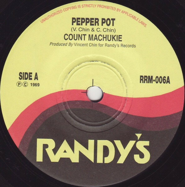 7” Count Machuki / Jackie Mittoo Pepper Pot / Walking Trouble RRM006 Randys /00080