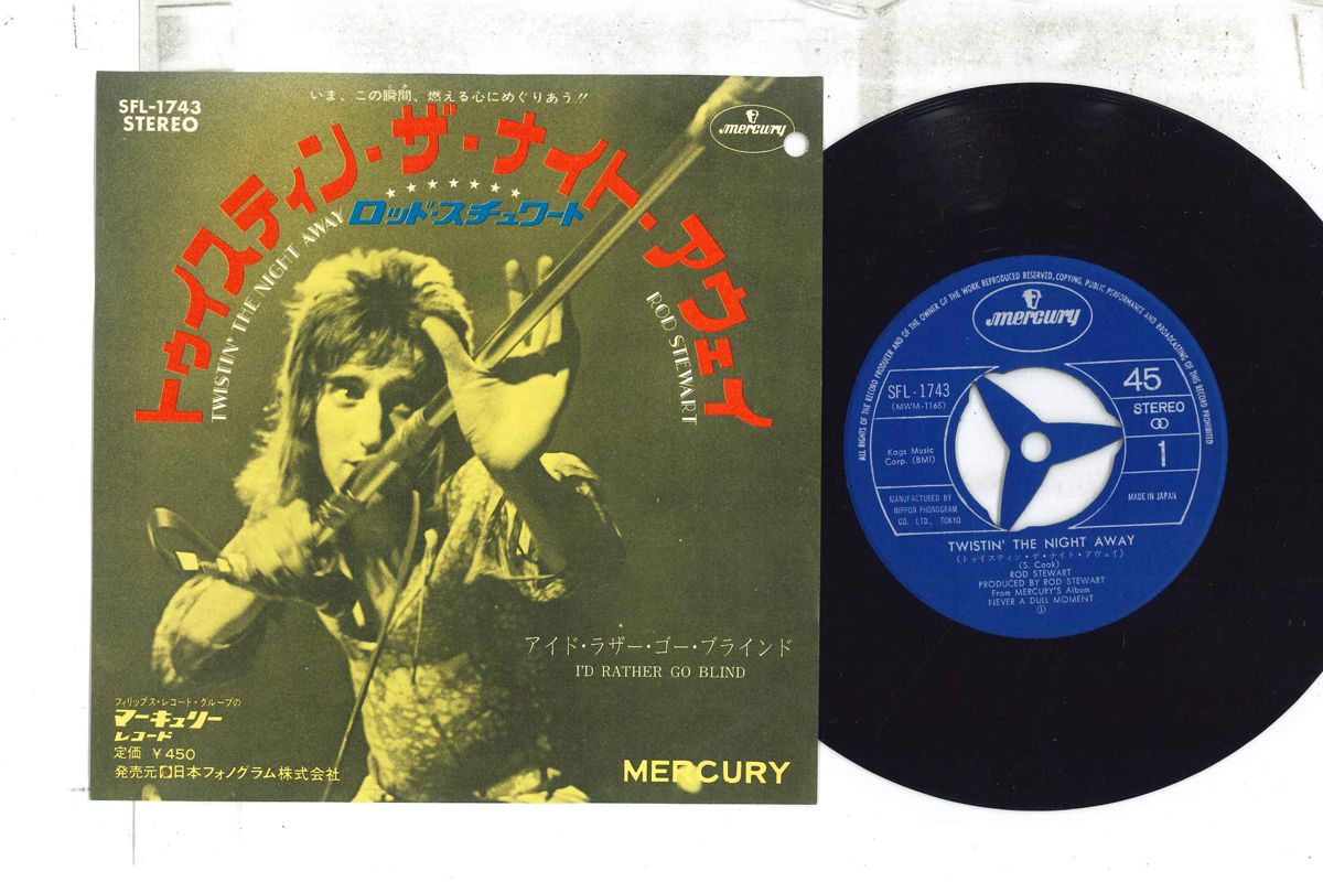 【中古】7” Rod Stewart Twistin The Night Away SFL1743 MERCURY Japan Vinyl /00080