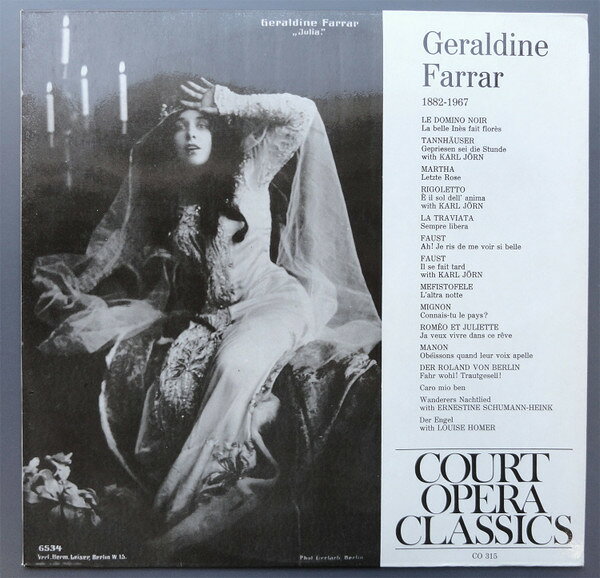 ・アーティスト Geraldine Farrar ・タイトル Geraldine Farrar 1882-1967 ・レーベル・型番 COURT OPERA CLASSICS CO315 ・フォーマット LPレコード ・コンディション(盤) 非常に良い(EX) ・コンディション(ジャケット) 良い (VG+) ・コンディション(帯) オビなし ・特記事項 サンプル画像です。実際の商品の画像ではありません 商品写真はバーコード/カタログ番号に対応したサンプル画像ですので、お送りする商品の画像ではありません。帯やライナーなどの付属品は、特記事項に記載されている場合のみ含まれます。プロモやカラーレコードなどの仕様についても、該当する場合のみ特記事項に記載しています。 【ご購入前に必ずご確認ください】 ・本店サイト(www.recordcity.jp)とは価格、送料が違います ・本店サイト、その他支店のオーダーとは同梱発送できません ・注文確定後に別の注文を頂いた場合、注文同士の同梱は致しかねます。 ・別倉庫から発送しているため、店頭受け渡しは対応しておりません ・一部商品は他の通販サイトでも販売しているため、ご注文のタイミングによっては商品のご用意ができない場合がございます。 ・土日祝日はお休みです 金曜・祝前日9時以降のご連絡またはご入金は、返答または発送が週明け・祝日明けに順次対応となります。 ・ご購入後のキャンセル不可 ご購入後のキャンセルはいかなる理由においてもお受けできません。ご了承の上、ご購入くださいませ。 ・日本郵便(ゆうパック/ゆうメール)によるお届けになります。 ・中古品であることをご理解ください 当ストアでは中古商品を主に販売しております。中古品であることをご理解の上ご購入ください。また、一部商品はRecordCityオンラインストアで試聴可能です。 ・返品について お客様のご都合による返品は一切承っておりません。 表記の内容と実際の商品に相違がある場合、また針飛び等で返品・返金をご希望される場合は、商品の到着後1週間以内にご連絡ください。商品の返送をこちらで確認後、キャンセル・返金を行います。 コンディションVG以下の商品は返品できません。プレイに影響のない表面のこすれ傷、プレス起因のノイズ盤は返品の対象外です。 【コンディション表記】 ・ほぼ新品(M-)(Like New) 完全な新品。未使用。当店ではほぼ使用しません ・非常に良い(EX)(Excellent) 中古盤として美品な状態。わずかな経年を感じるものの傷みを感じさせない、当店基準で最高の状態 ・良い(VG+)(Very Good Plus) 丁寧に扱われた中古品で、軽い使用感がみられる。 ・可(VG)(Acceptable) 使い込まれた中古品で、「良い」よりもさらに使用感がみられる。 ・悪い(VG-)(Bad) 状態が悪いアイテム。使用の保障はなく、再生不可、針飛び、目立つノイズがあるかもしれない。状態によるクレーム不可。返品不可。 ・非常に悪い(G)(Very Bad) 「悪い」よりさらに状態が悪いアイテム。使用の保障はなく、再生不可、針飛び、目立つノイズがあるかもしれない。状態によるクレーム不可。返品不可。 ・ジャンク(Fair)(Junk/Fair) 割れている、反っている、水ダメージがある、カビ、ジャケットが分離している、ひどい書き込み、ひどい擦れなど最低の状態。使用の保障はなく、再生不可、針飛び、目立つノイズがあるかもしれない。状態によるクレーム不可。返品不可。 ・ジャンク(Poor)(Junk/Poor) 割れている、反っている、水ダメージがある、カビ、ジャケットが分離している、ひどい書き込み、ひどい擦れなど最低の状態。使用の保障はなく、再生不可、針飛び、目立つノイズがあるかもしれない。状態によるクレーム不可。返品不可。