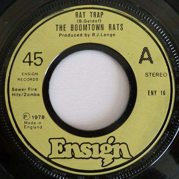 【中古】7” Boomtown Rats Rat Trap ENY16 Ensign /00080