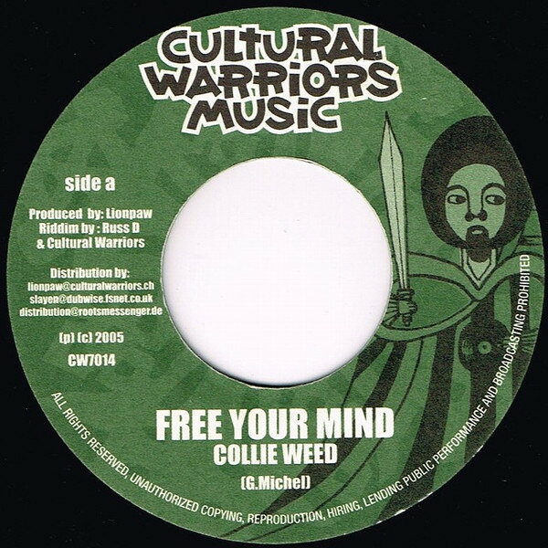 ����š�7�� Collie Weed Free Your Mind CW7014 Cultural Warriors Mu /00080