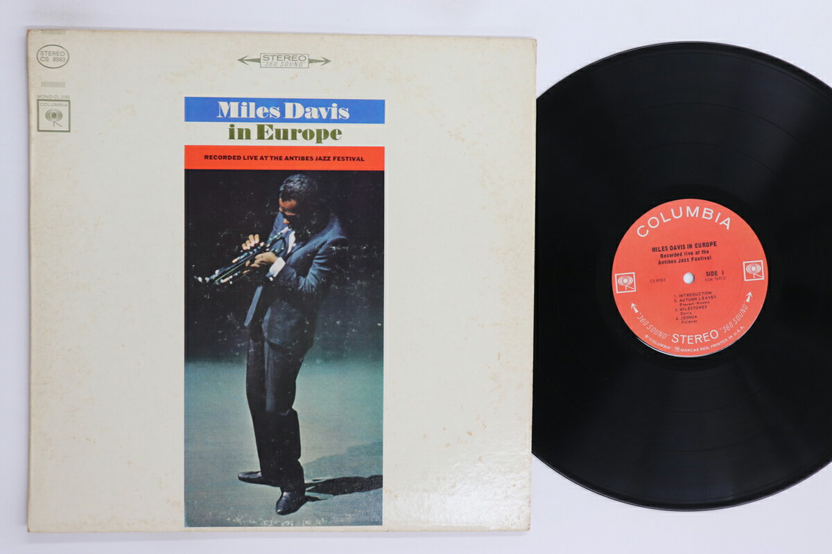 ・アーティスト Miles Davis ・タイトル In Europe ・レーベル・型番 COLUMBIA CS8983 ・フォーマット LPレコード ・コンディション(盤) 良い (VG+) ・コンディション(ジャケット) 可 (VG) ・コンディション(帯) オビなし ・特記事項 【カバーに目立つ染み】 実際に発送される商品の画像です 【ご購入前に必ずご確認ください】 ・本店サイト(www.recordcity.jp)とは価格、送料が違います ・本店サイト、その他支店のオーダーとは同梱発送できません ・注文確定後に別の注文を頂いた場合、注文同士の同梱は致しかねます。 ・別倉庫から発送しているため、店頭受け渡しは対応しておりません ・一部商品は他の通販サイトでも販売しているため、ご注文のタイミングによっては商品のご用意ができない場合がございます。 ・土日祝日はお休みです 金曜・祝前日9時以降のご連絡またはご入金は、返答または発送が週明け・祝日明けに順次対応となります。 ・ご購入後のキャンセル不可 ご購入後のキャンセルはいかなる理由においてもお受けできません。ご了承の上、ご購入くださいませ。 ・日本郵便(ゆうパック/ゆうメール)によるお届けになります。 ・中古品であることをご理解ください 当ストアでは中古商品を主に販売しております。中古品であることをご理解の上ご購入ください。また、一部商品はRecordCityオンラインストアで試聴可能です。 ・返品について お客様のご都合による返品は一切承っておりません。 表記の内容と実際の商品に相違がある場合、また針飛び等で返品・返金をご希望される場合は、商品の到着後1週間以内にご連絡ください。商品の返送をこちらで確認後、キャンセル・返金を行います。 コンディションVG以下の商品は返品できません。プレイに影響のない表面のこすれ傷、プレス起因のノイズ盤は返品の対象外です。 【コンディション表記】 ・ほぼ新品(M-)(Like New) 完全な新品。未使用。当店ではほぼ使用しません ・非常に良い(EX)(Excellent) 中古盤として美品な状態。わずかな経年を感じるものの傷みを感じさせない、当店基準で最高の状態 ・良い(VG+)(Very Good Plus) 丁寧に扱われた中古品で、軽い使用感がみられる。 ・可(VG)(Acceptable) 使い込まれた中古品で、「良い」よりもさらに使用感がみられる。 ・悪い(VG-)(Bad) 状態が悪いアイテム。使用の保障はなく、再生不可、針飛び、目立つノイズがあるかもしれない。状態によるクレーム不可。返品不可。 ・非常に悪い(G)(Very Bad) 「悪い」よりさらに状態が悪いアイテム。使用の保障はなく、再生不可、針飛び、目立つノイズがあるかもしれない。状態によるクレーム不可。返品不可。 ・ジャンク(Fair)(Junk/Fair) 割れている、反っている、水ダメージがある、カビ、ジャケットが分離している、ひどい書き込み、ひどい擦れなど最低の状態。使用の保障はなく、再生不可、針飛び、目立つノイズがあるかもしれない。状態によるクレーム不可。返品不可。 ・ジャンク(Poor)(Junk/Poor) 割れている、反っている、水ダメージがある、カビ、ジャケットが分離している、ひどい書き込み、ひどい擦れなど最低の状態。使用の保障はなく、再生不可、針飛び、目立つノイズがあるかもしれない。状態によるクレーム不可。返品不可。