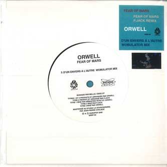 【中古】7” Orwell Fear Of Mars / Fear Of Mars (P.jack Remix) / Dun En QREP03 QUINCE /00080 【中古】7” Orwell Fear Of Mars / Fear Of Mars (P.jack Remix) / Dun En QREP03 QUINCE /00080