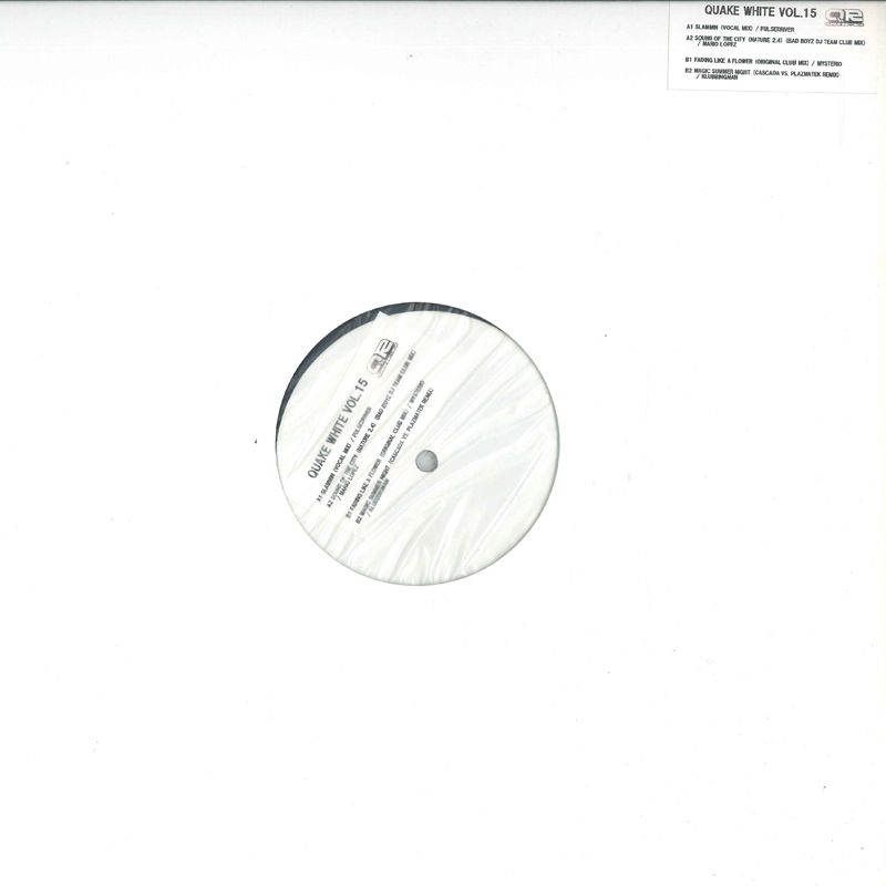 【中古】12” Various Quake White Vol. 15 QRPR15 QUAKE RECORDS /00250