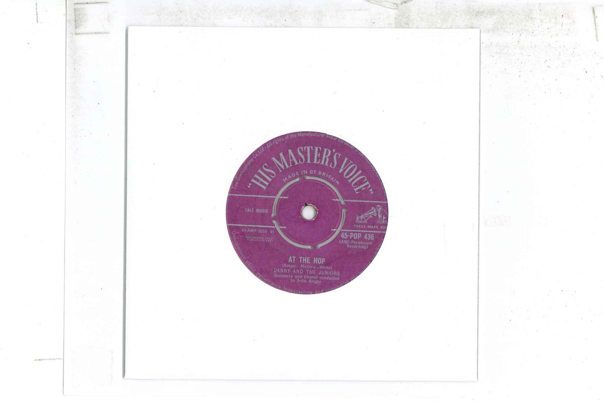 【中古】7” Danny & The Juniors At The Hop 45POP436 HIS MASTERS VOICE UK Vinyl /00080