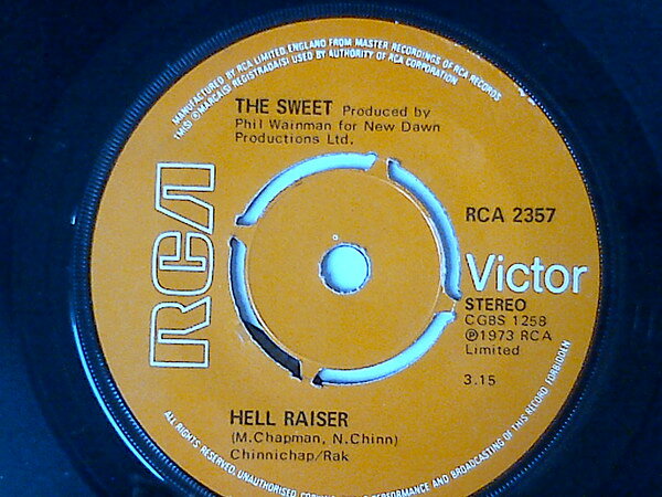 7” Sweet Hell Raiser RCA2357 RCA Victor /00080