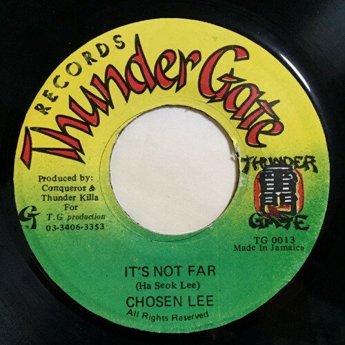 【中古】7” Chozen Lee Its Not Far TG0013 Thunder Gate Records /00080