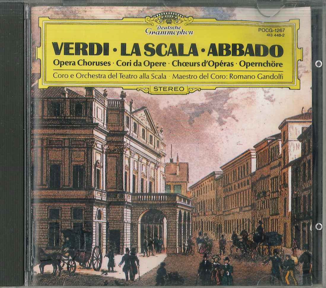 ・アーティスト Claudio Abbado ・タイトル Verdi La Scala Abbado ・レーベル POLYDOR POCG1267 ・フォーマット CD ・コンディション(盤) 非常に良い(EX) ・コンディション(ジャケット) 非常に良い(EX) ・コンディション(帯) オビなし ・特記事項 【ケース擦れ】【ケース変色】 サンプル画像です。実際の商品の画像ではありません 商品写真はバーコード/カタログ番号に対応したサンプル画像ですので、お送りする商品の画像ではありません。帯やライナーなどの付属品は、特記事項に記載されている場合のみ含まれます。プロモやカラーレコードなどの仕様についても、該当する場合のみ特記事項に記載しています。 【ご購入前に必ずご確認ください】 ・本店サイト(www.recordcity.jp)とは価格、送料が違います ・本店サイト、その他支店のオーダーとは同梱発送できません ・別倉庫から発送しているため、店頭受け渡しは対応しておりません ・一部商品は他の通販サイトでも販売しているため、ご注文のタイミングによっては商品のご用意ができない場合がございます。 ・土日祝日はお休みです 金曜・祝前日9時以降のご連絡またはご入金は、返答または発送が週明け・祝日明けに順次対応となります。 ・ご購入後のキャンセル不可 ご購入後のキャンセルはいかなる理由においてもお受けできません。ご了承の上、ご購入くださいませ。 ・日本郵便(ゆうパック/ゆうメール)によるお届けになります。 ・中古品であることをご理解ください 当ストアではお客様よりお譲りいただいた中古商品を主に販売しております。中古品であることをご理解の上ご購入ください。また、一部商品はRecordCityオンラインストアで試聴可能です。 ・返品について お客様のご都合による返品は一切承っておりません。 表記の内容と実際の商品に相違がある場合、また針飛び等で返品・返金をご希望される場合は、商品の到着後1週間以内にご連絡ください。商品の返送をこちらで確認後、キャンセル・返金を行います。 コンディションVG以下の商品は返品できません。プレイに影響のない表面のこすれ傷、プレス起因のノイズ盤は返品の対象外です。 【コンディション表記】 ・ほぼ新品(M-)(Like New) 完全な新品。未使用。当店ではほぼ使用しません ・非常に良い(EX)(Excellent) 中古盤として美品な状態。わずかな経年を感じるものの傷みを感じさせない、当店基準で最高の状態 ・良い(VG+)(Very Good Plus) 丁寧に扱われた中古品で、軽い使用感がみられる。 ・可(VG)(Acceptable) 使い込まれた中古品で、「良い」よりもさらに使用感がみられる。 ・悪い(VG-)(Bad) 状態が悪いアイテム。使用の保障はなく、再生不可、針飛び、目立つノイズがあるかもしれない。状態によるクレーム不可。返品不可。 ・非常に悪い(G)(Very Bad) 「悪い」よりさらに状態が悪いアイテム。使用の保障はなく、再生不可、針飛び、目立つノイズがあるかもしれない。状態によるクレーム不可。返品不可。 ・ジャンク(Fair)(Junk/Fair) 割れている、反っている、水ダメージがある、カビ、ジャケットが分離している、ひどい書き込み、ひどい擦れなど最低の状態。使用の保障はなく、再生不可、針飛び、目立つノイズがあるかもしれない。状態によるクレーム不可。返品不可。 ・ジャンク(Poor)(Junk/Poor) 割れている、反っている、水ダメージがある、カビ、ジャケットが分離している、ひどい書き込み、ひどい擦れなど最低の状態。使用の保障はなく、再生不可、針飛び、目立つノイズがあるかもしれない。状態によるクレーム不可。返品不可。