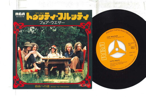 【中古】7” Fair Weather Tutti Frutti / Road To Freedom SS2078 RCA /00080 【中古】7” Fair Weather Tutti Frutti / Road To Freedom SS2078 RCA /00080