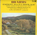 【中古】LP Carl Schuricht ブラームス:交響曲第4番ホ短調、作品98 CHJS30007 CONCERT HALL /00260