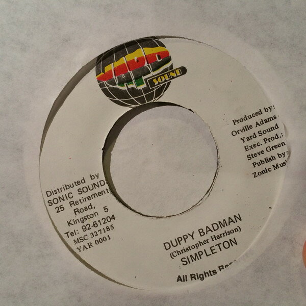 7” Simpleton Duppy Badman YAR0001 Yard Sound /00080