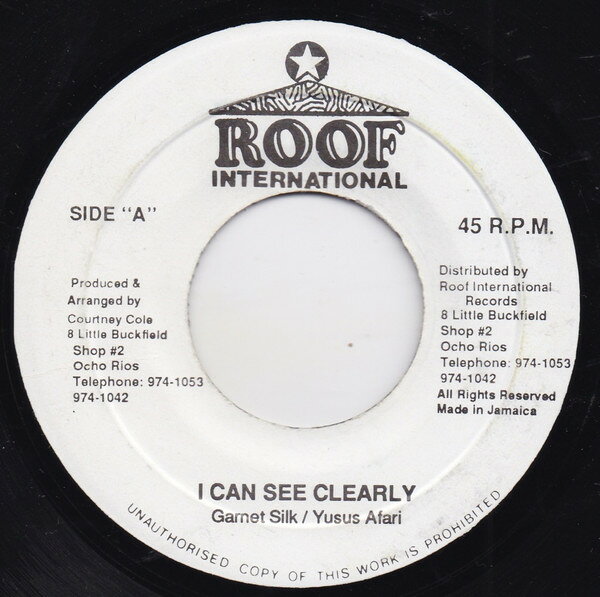 7” Garnett Silk / Yasus Afari I Can See Clearly Now NONE Roof International /00080