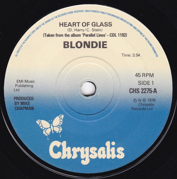 Other - 【中古】7” Blondie Heart Of Glass CHS2275 Chrysalis /00080