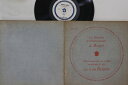 【中古】10”/GF Trio Pasquier Mozart Divertissements Pour K 563 DF45 France Vinyl /00...