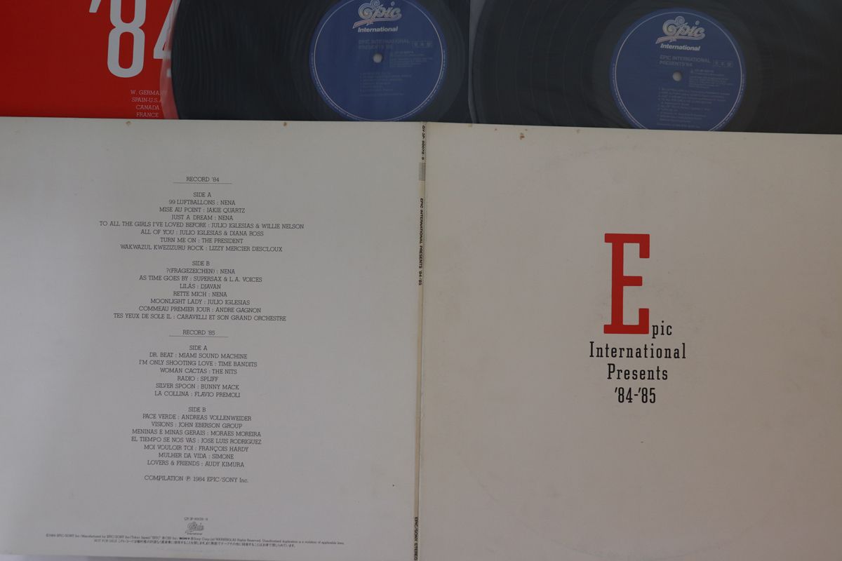 【中古】2LP Various Epic International Presents 84 85 QY3P900789PROMO EPIC プロモ /00660