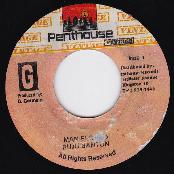 【中古】7” Buju Banton Man Fi Dead NONE Penthouse Vintage /00080
