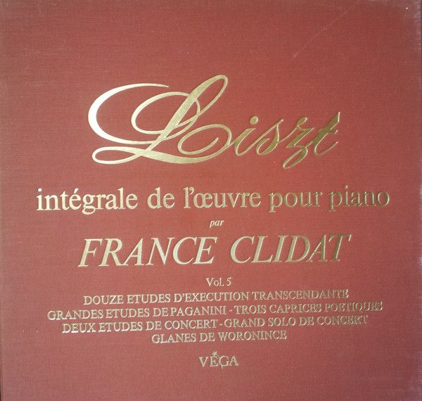 š4LP Franz Liszt Integrale de LOeuvre Pour Piano Vol 5 8025 VEGA France Vinyl...
