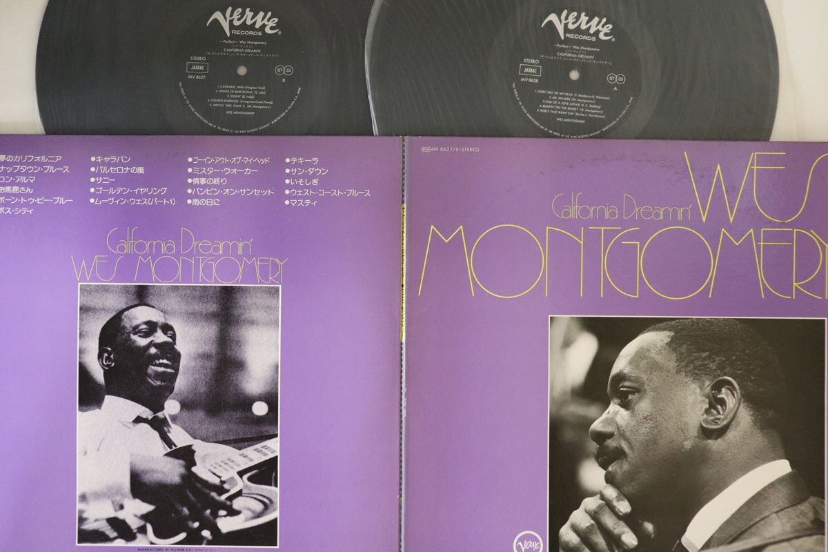 【中古】2LP Wes Montegomery California Dreamin Wes MV8627 VERVE Japan Vinyl /00500