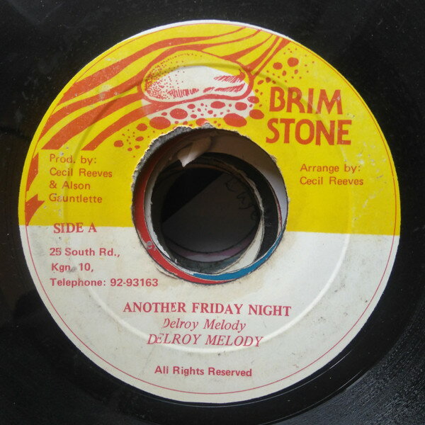 Artist Name: G - 【中古】7” Delroy Melody Another Friday Night NONE Brim Stone /00080