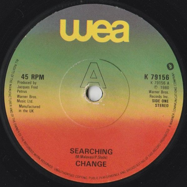 Artist Name: G - 【中古】英7” Change Searching K79156 WEA /00080