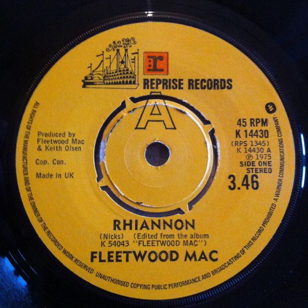 【中古】英7” Fleetwood Mac Rhiannon K14430 Reprise Records /00080