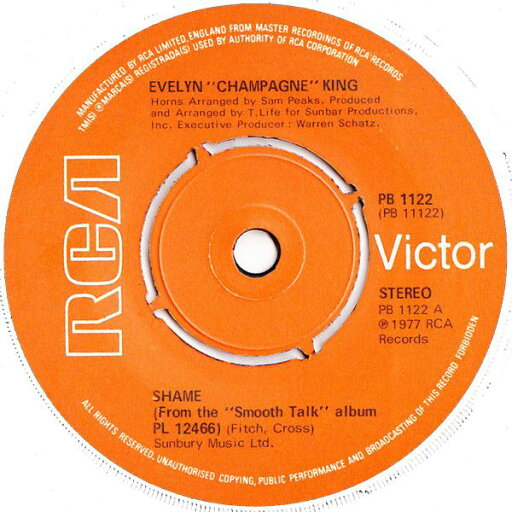 【中古】英7” Evelyn King Shame PB1122 RCA Victor /00080 【中古】英7” Evelyn King Shame PB1122 RCA Victor /00080