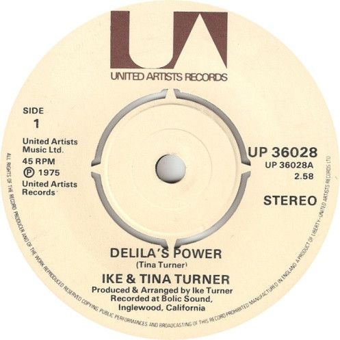 【中古】英7” Ike & Tina Turner Delilas Power UP36028 United Artists Recor /00080 【中古】英7” Ike & Tina Turner Delilas Power UP36028 United Artists Recor /00080