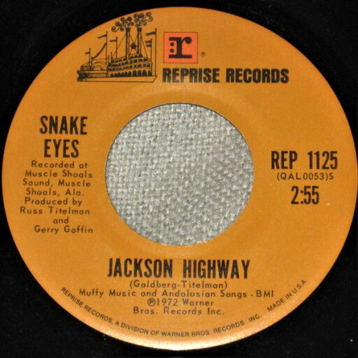 【中古】米7” Snake Eyes Jackson Highway / Snake Eyes REP1125 Reprise Records /00080 【中古】米7” Snake Eyes Jackson Highway / Snake Eyes REP1125 Reprise Records /00080