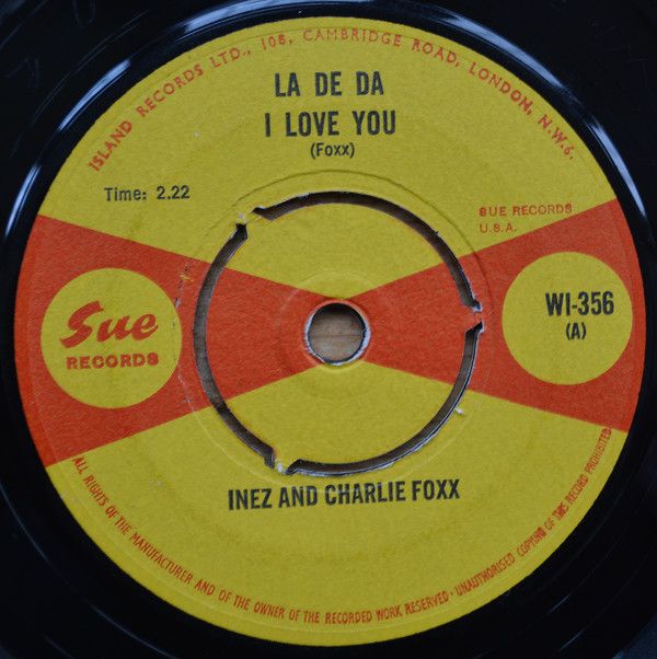 【中古】英7” Inez &amp; Charlie Foxx La De La I Love You / Yankee Doodle Dandy WI356 Sue Records /00080
