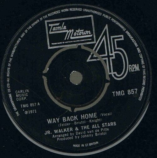 【中古】英7” Junior Walker &amp; The All Stars Way Back Home TMG857 Tamla Motown /00080