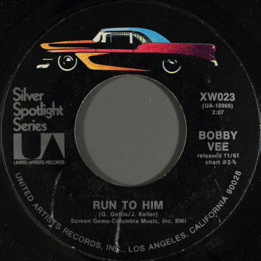 【中古】米7” Bobby Vee Run To Him / Sharing You XW023 United Artists Recor /00080 【中古】米7” Bobby Vee Run To Him / Sharing You XW023 United Artists Recor /00080