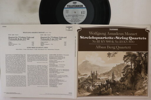 【中古】独LP Alban Berg Quartett Mozart Streichquartette Nr. 22 Kv 589 & Nr. 23 Kv 5 642042AW TELEFUNKEN /00400 【中古】独LP Alban Berg Quartett Mozart Streichquartette Nr. 22 Kv 589 & Nr. 23 Kv 5 642042AW TELEFUNKEN /00400