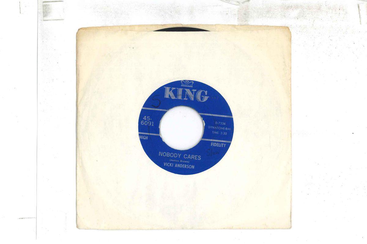 【中古】米7” Vicki Anderson / James Brown Nobody Cares / Think 456091 King Records /00080