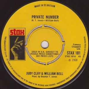 【中古】英7” Judy Clay &amp; William Bell Private Number STAX101 Stax /00080