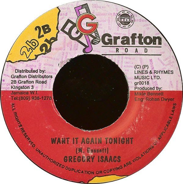 ・アーティスト Gregory Isaacs ・タイトル Want It Again Tonight ・レーベル・型番 2B GRAFTON ROAD GR0018 ・フォーマット 7インチレコード ・コンディション(盤) 非常に良い(EX) ・コンディション(ジャケット) プレインカバー（元ジャケット／カバー無し） ・コンディション(帯) オビなし ・特記事項 サンプル画像です。実際の商品の画像ではありません 商品写真はバーコード/カタログ番号に対応したサンプル画像ですので、お送りする商品の画像ではありません。帯やライナーなどの付属品は、特記事項に記載されている場合のみ含まれます。プロモやカラーレコードなどの仕様についても、該当する場合のみ特記事項に記載しています。 【ご購入前に必ずご確認ください】 ・本店サイト(www.recordcity.jp)とは価格、送料が違います ・本店サイト、その他支店のオーダーとは同梱発送できません ・注文確定後に別の注文を頂いた場合、注文同士の同梱は致しかねます。 ・別倉庫から発送しているため、店頭受け渡しは対応しておりません ・一部商品は他の通販サイトでも販売しているため、ご注文のタイミングによっては商品のご用意ができない場合がございます。 ・土日祝日はお休みです 金曜・祝前日9時以降のご連絡またはご入金は、返答または発送が週明け・祝日明けに順次対応となります。 ・ご購入後のキャンセル不可 ご購入後のキャンセルはいかなる理由においてもお受けできません。ご了承の上、ご購入くださいませ。 ・日本郵便(ゆうパック/ゆうメール)によるお届けになります。 ・中古品であることをご理解ください 当ストアでは中古商品を主に販売しております。中古品であることをご理解の上ご購入ください。また、一部商品はRecordCityオンラインストアで試聴可能です。 ・返品について お客様のご都合による返品は一切承っておりません。 表記の内容と実際の商品に相違がある場合、また針飛び等で返品・返金をご希望される場合は、商品の到着後1週間以内にご連絡ください。商品の返送をこちらで確認後、キャンセル・返金を行います。 コンディションVG以下の商品は返品できません。プレイに影響のない表面のこすれ傷、プレス起因のノイズ盤は返品の対象外です。 【コンディション表記】 ・ほぼ新品(M-)(Like New) 完全な新品。未使用。当店ではほぼ使用しません ・非常に良い(EX)(Excellent) 中古盤として美品な状態。わずかな経年を感じるものの傷みを感じさせない、当店基準で最高の状態 ・良い(VG+)(Very Good Plus) 丁寧に扱われた中古品で、軽い使用感がみられる。 ・可(VG)(Acceptable) 使い込まれた中古品で、「良い」よりもさらに使用感がみられる。 ・悪い(VG-)(Bad) 状態が悪いアイテム。使用の保障はなく、再生不可、針飛び、目立つノイズがあるかもしれない。状態によるクレーム不可。返品不可。 ・非常に悪い(G)(Very Bad) 「悪い」よりさらに状態が悪いアイテム。使用の保障はなく、再生不可、針飛び、目立つノイズがあるかもしれない。状態によるクレーム不可。返品不可。 ・ジャンク(Fair)(Junk/Fair) 割れている、反っている、水ダメージがある、カビ、ジャケットが分離している、ひどい書き込み、ひどい擦れなど最低の状態。使用の保障はなく、再生不可、針飛び、目立つノイズがあるかもしれない。状態によるクレーム不可。返品不可。 ・ジャンク(Poor)(Junk/Poor) 割れている、反っている、水ダメージがある、カビ、ジャケットが分離している、ひどい書き込み、ひどい擦れなど最低の状態。使用の保障はなく、再生不可、針飛び、目立つノイズがあるかもしれない。状態によるクレーム不可。返品不可。