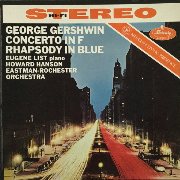 LP George Gershwin, Eugene List Concerto In F: Rhapsody In Blue 130509MGY MERCURY /00260