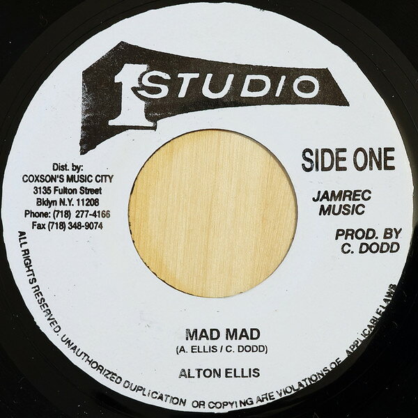 Artist Name: M - 【中古】7” Alton Ellis Mad Mad NONE Studio One /00080