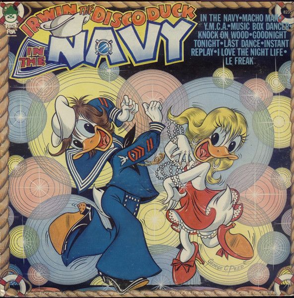 【中古】米LP Irwin The Disco Duck &amp; The Wib In The Navy 8235 Peter Pan Records /00400