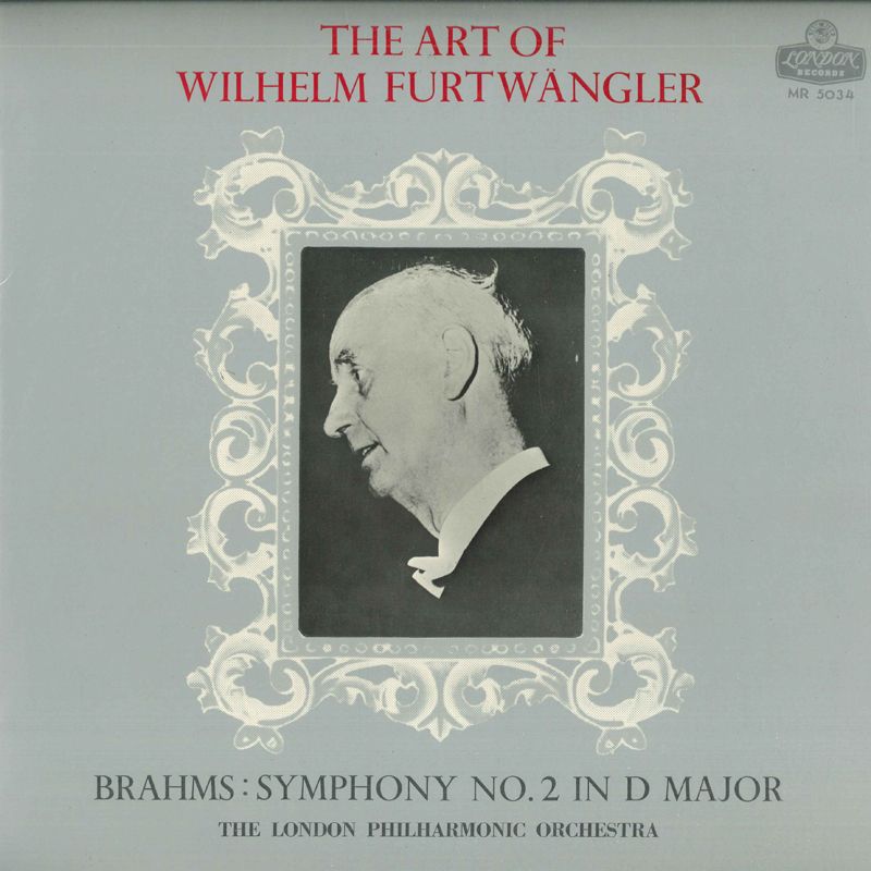 【中古】LP ウイルヘルム・フルトヴェングラ 不滅のフルトヴェングラー　ブラームス　交響曲　第2番 MR5034 LONDON /00260 recordcity-10427506 RECORD CITY 楽天市場店 パッケージ画像