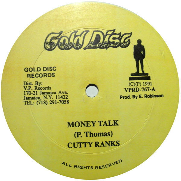 【中古】12” Cutty Ranks / Pliers Money Talk / Love Will Lead You Back VPRD767 Gold Disc /00250