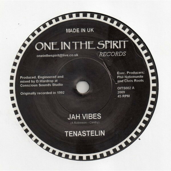 7” Tenastelin Jah Vibes OITS002 One In The Spirit Re /00080