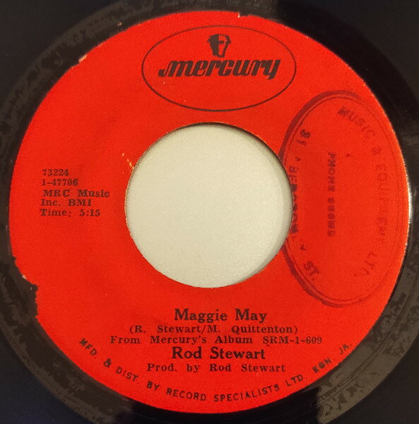 【中古】7” Rod Stewart Maggie May / Reason To Believe 73224 Mercury /00080